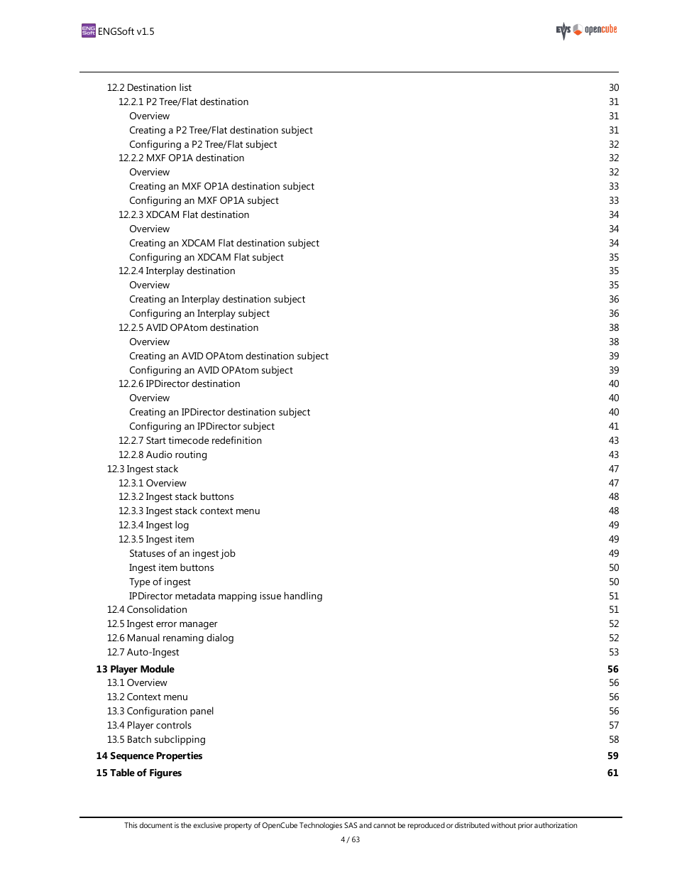 EVS ENGSoft v1.5 User Guide User Manual | Page 4 / 63