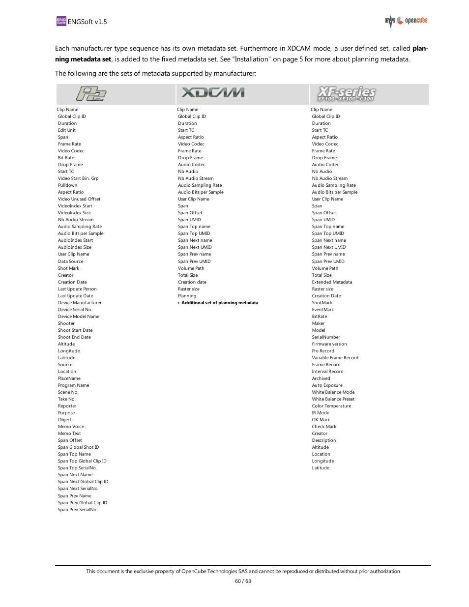 Engsoft v1.5 | EVS ENGSoft v1.5 User Guide User Manual | Page 60 / 63