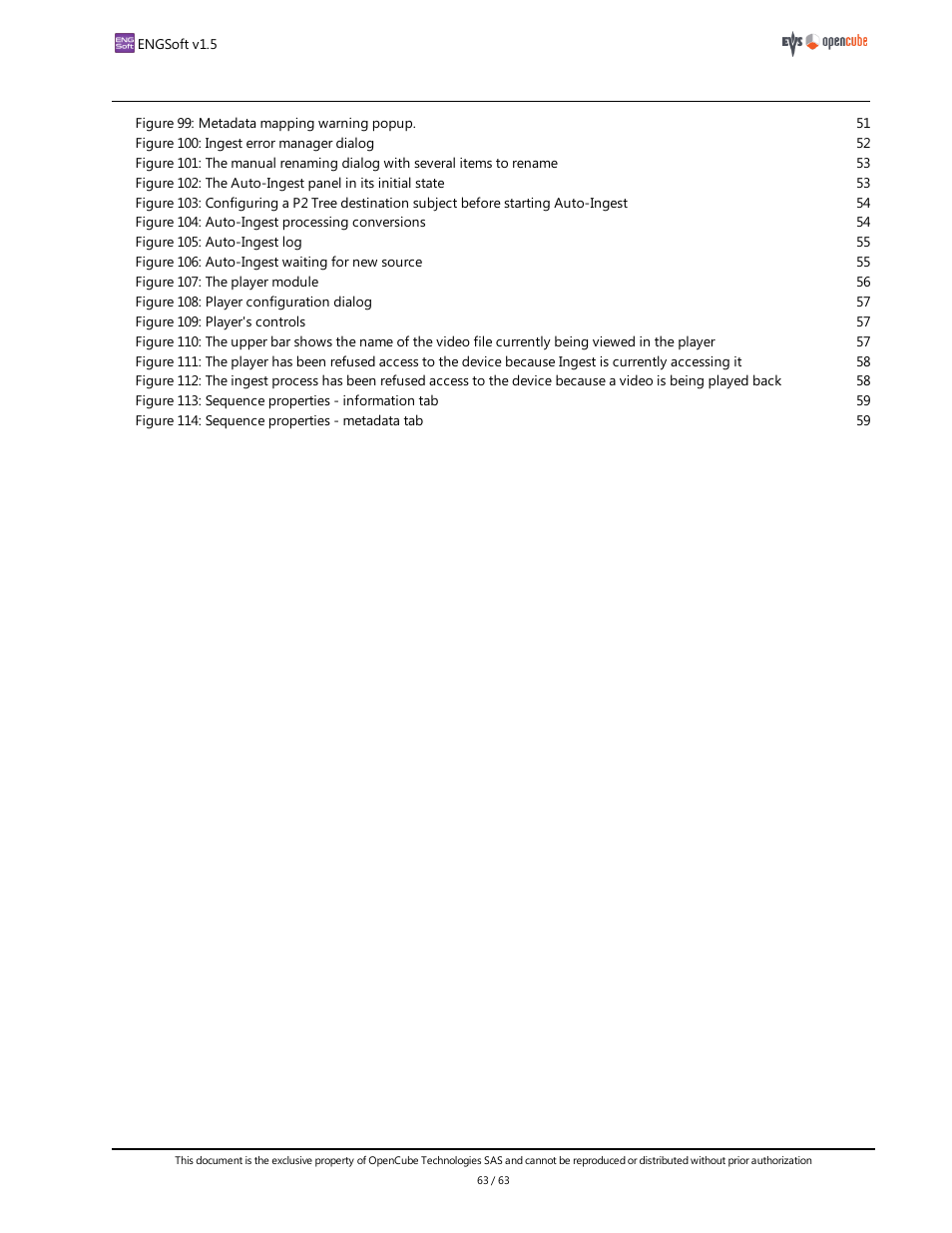 EVS ENGSoft v1.5 User Guide User Manual | Page 63 / 63