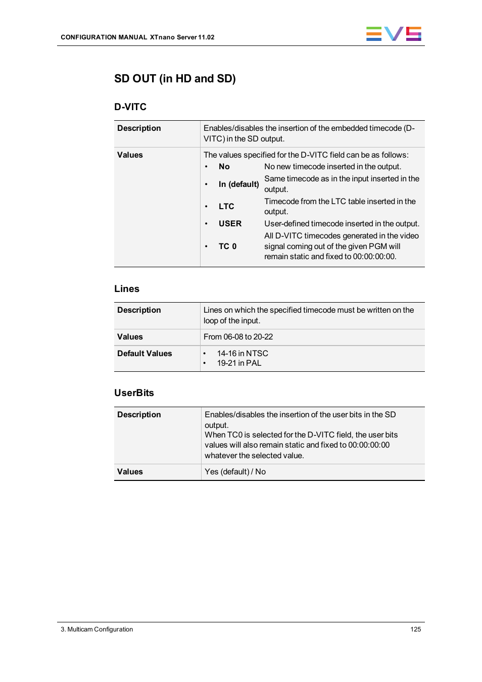 Sd out (in hd and sd) | EVS XTnano Version 11.02 - July 2013 Configuration Manual User Manual | Page 133 / 190