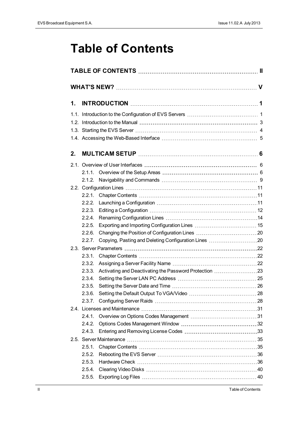EVS XTnano Version 11.02 - July 2013 Configuration Manual User Manual | Page 4 / 190