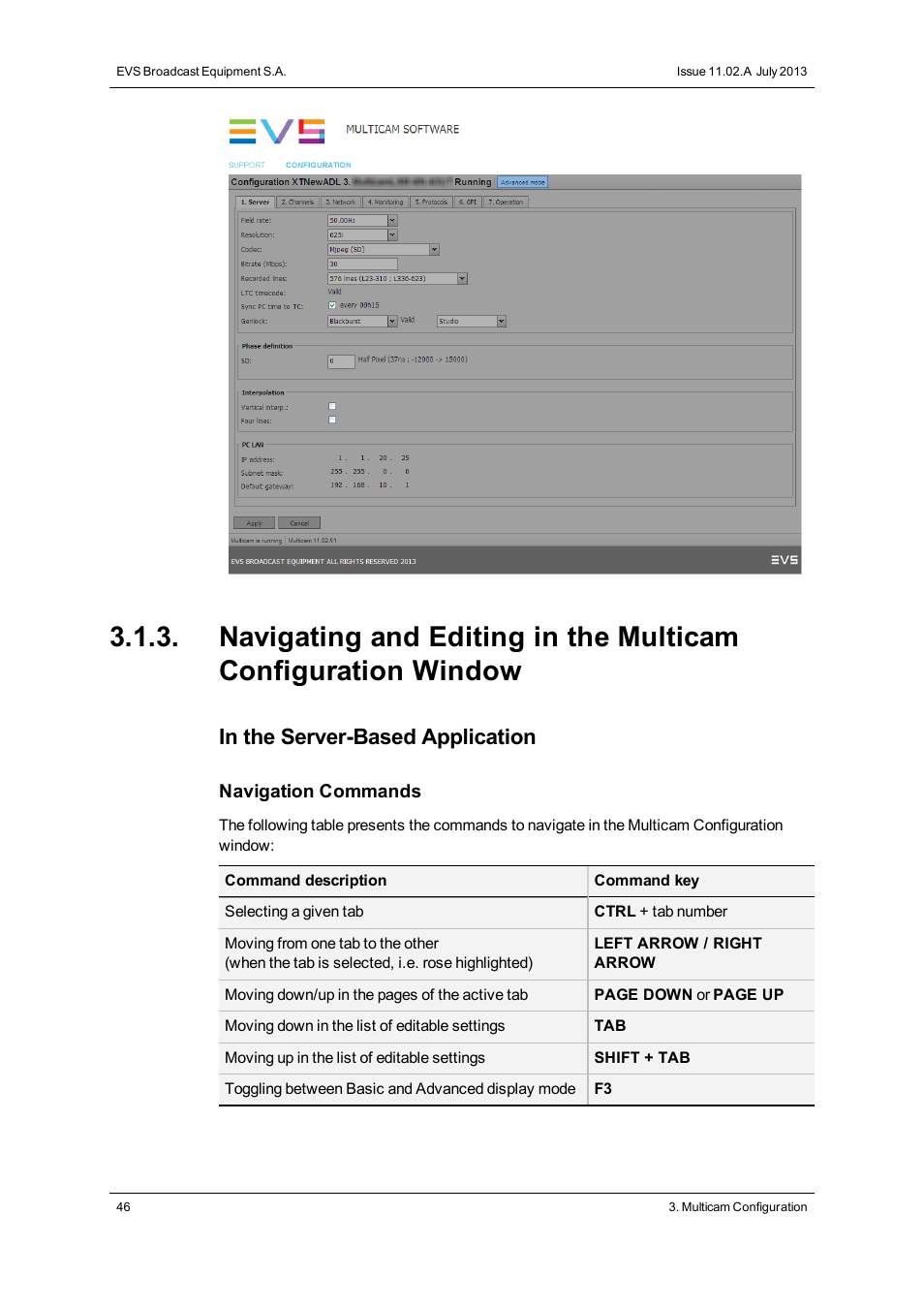 EVS XTnano Version 11.02 - July 2013 Configuration Manual User Manual | Page 54 / 190