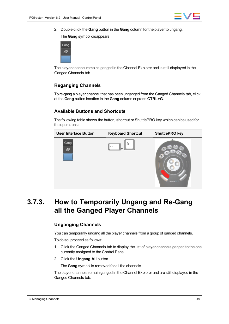 EVS IPDirector Version 6.2 - June 2013 CONTROL PANEL User Manual User Manual | Page 59 / 110