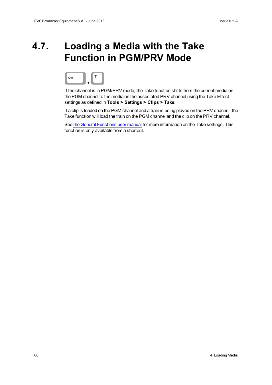 EVS IPDirector Version 6.2 - June 2013 CONTROL PANEL User Manual User Manual | Page 78 / 110