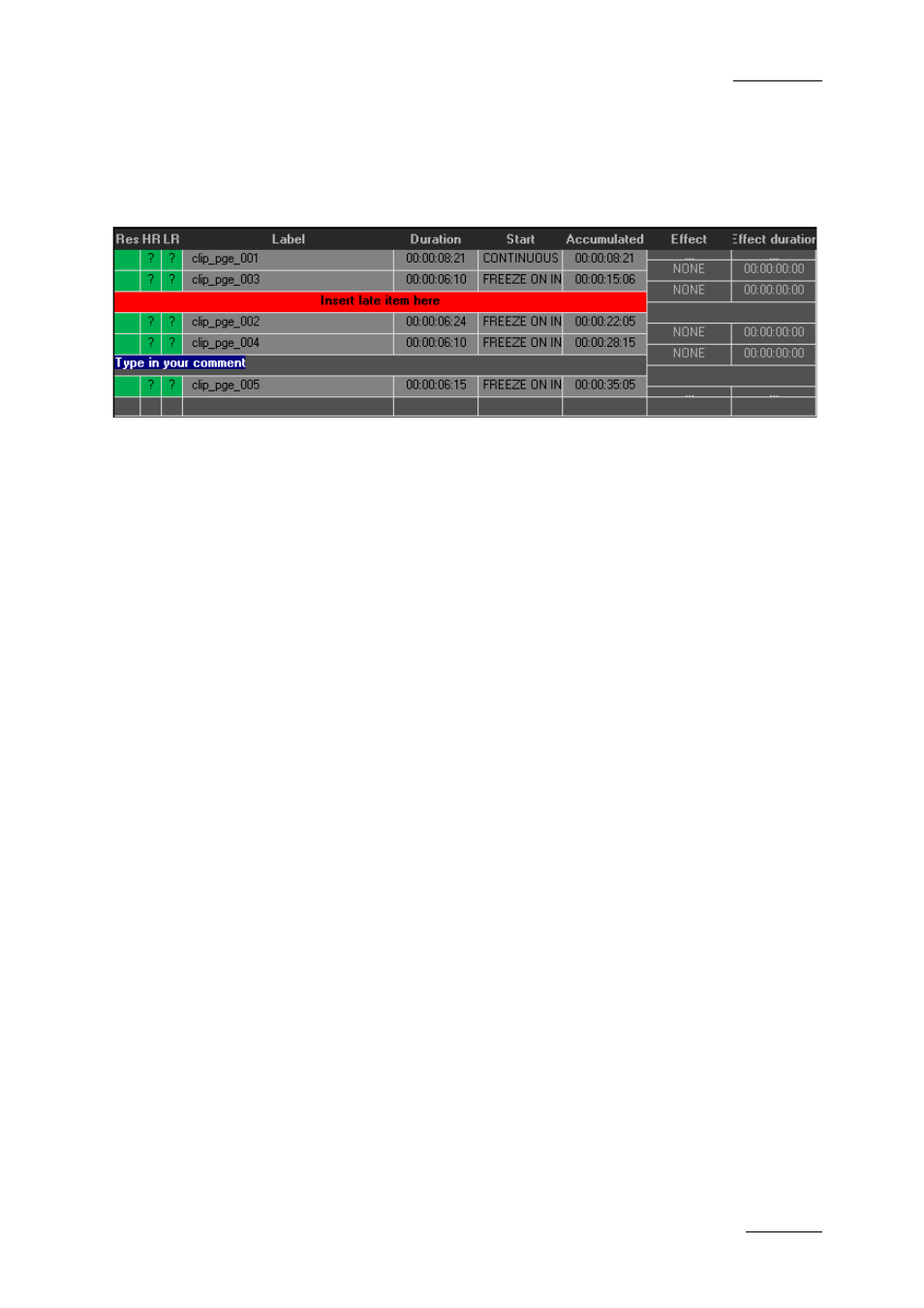 4 adding comments to a playlist, 5 removing an item from a playlist, Adding comments to a playlist | Removing an item from a playlist | EVS XEDIO Playout Organizer Version 4.1 - December 2011 User Manual User Manual | Page 27 / 34