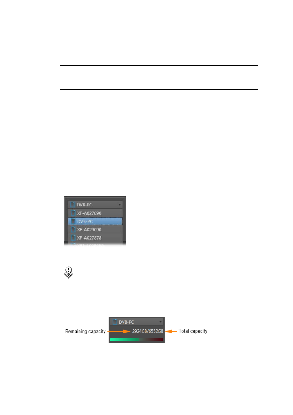 2 storage & processing devices selection, Storage & processing devices selection | EVS XFLY Streamer April 2012 User Manual User Manual | Page 20 / 33