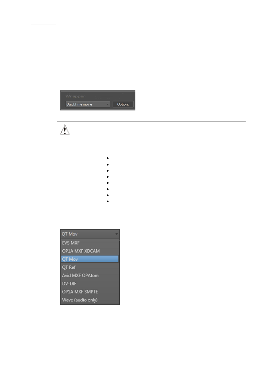 6 settings, 1 wrappers’ selection, Settings | Wrappers’ selection, Rappers, Election | EVS XFLY Streamer April 2012 User Manual User Manual | Page 24 / 33