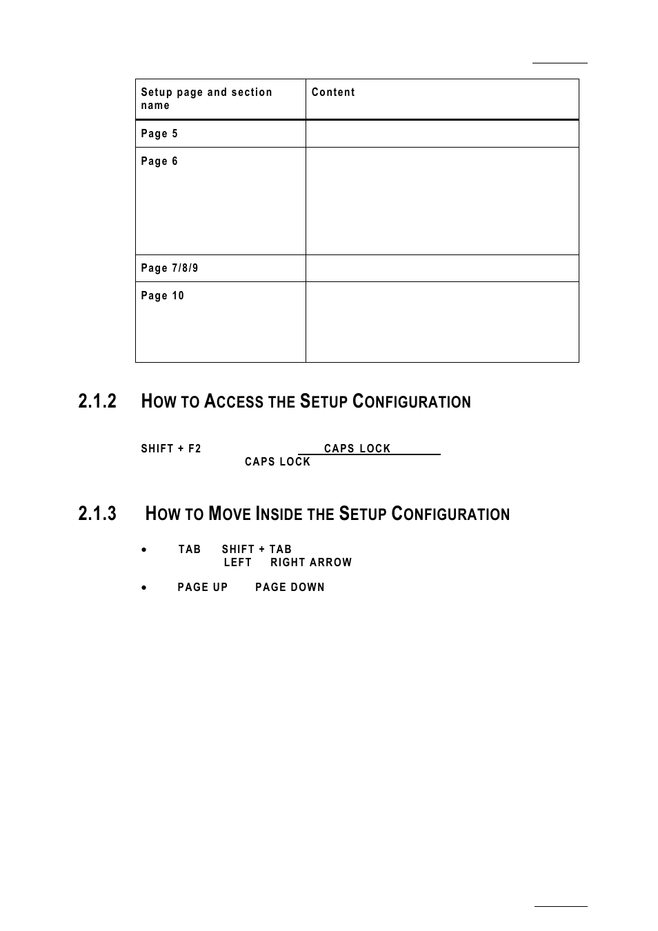 2 how to access the setup configuration, 3 how to move inside the setup configuration, How to access the setup configuration | How to move inside the setup configuration | EVS XTnano Version 10.04 - January 2011 Configuration Manual User Manual | Page 11 / 62