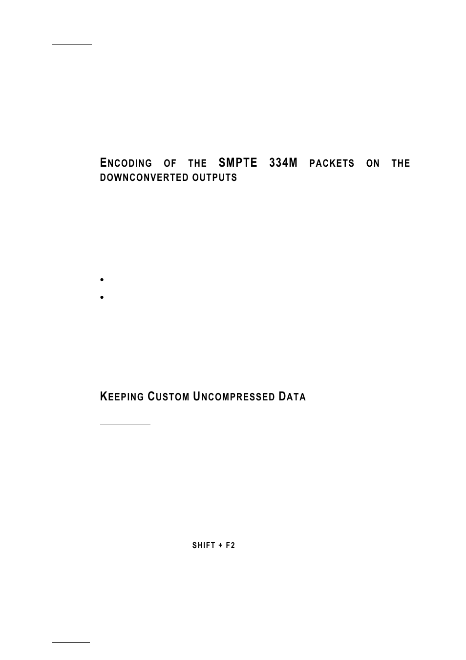 Keeping custom uncompressed data, Smpte, 334m | EVS XTnano Version 10.04 - January 2011 Configuration Manual User Manual | Page 24 / 62