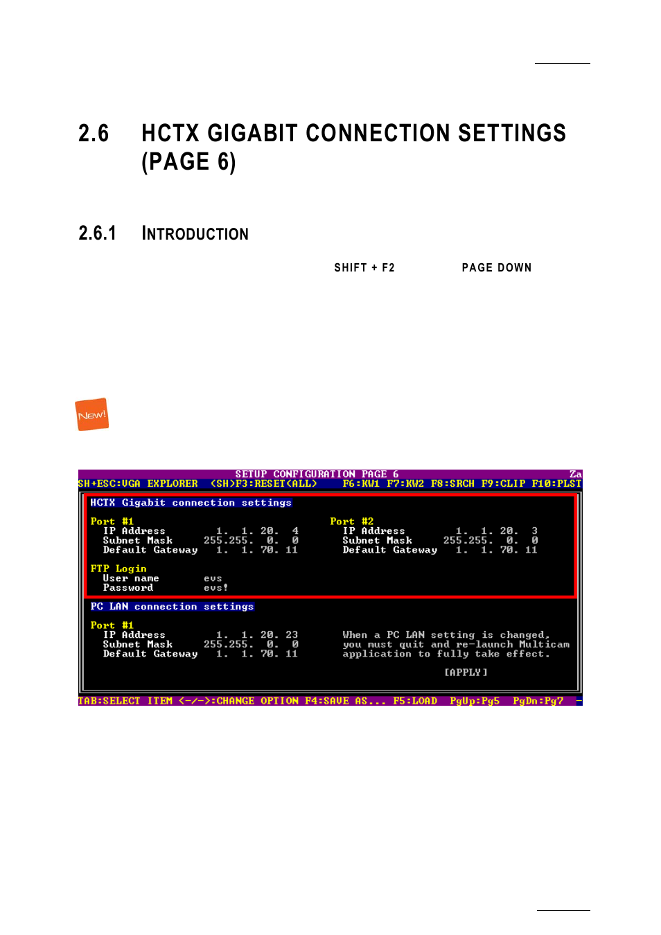 1 introduction, Introduction, 6 hctx gigabit connection settings (page 6) | Ntroduction | EVS XTnano Version 10.04 - January 2011 Configuration Manual User Manual | Page 29 / 62