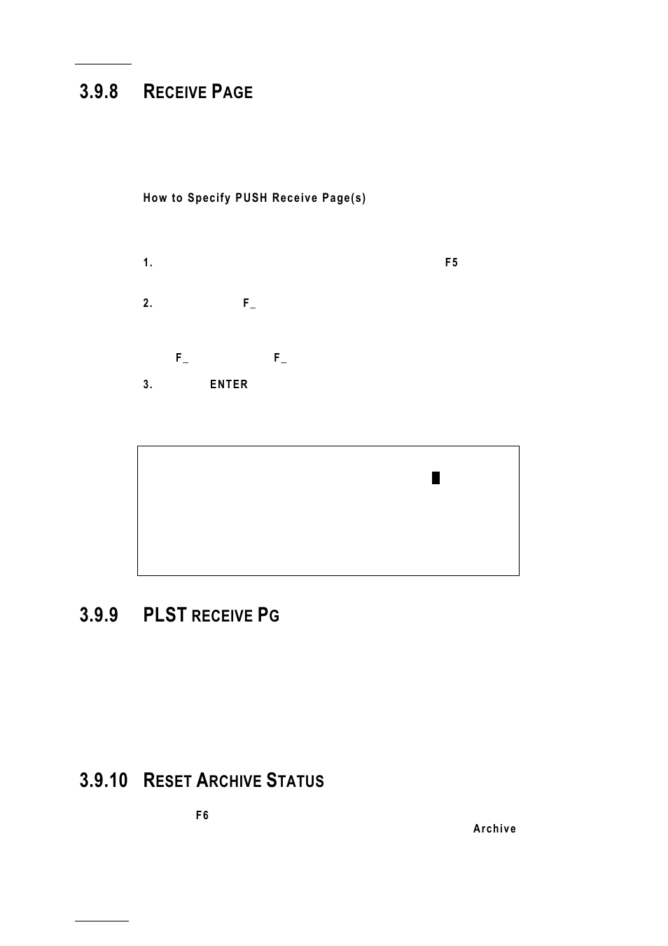 9 plst receive pg, 10 reset archive status, Plst receive pg | Reset archive status, 9 plst, 10 r, Eceive, Receive, Eset, Rchive | EVS XTnano Version 10.04 - January 2011 Configuration Manual User Manual | Page 48 / 62