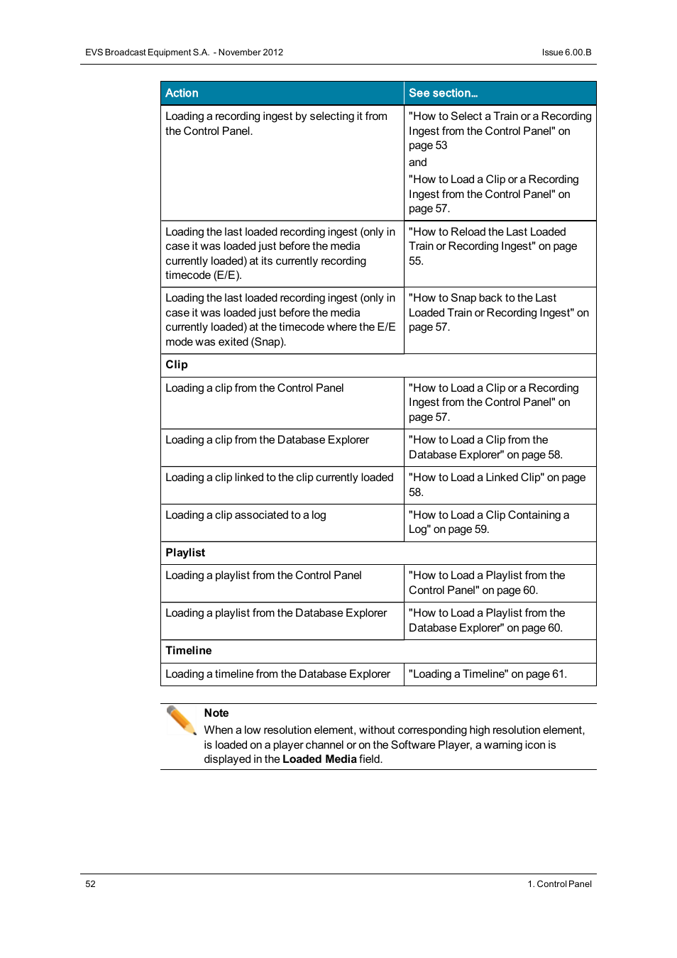EVS IPDirector Version 6.0 - November 2012 Part 5 User's Manual User Manual | Page 62 / 110