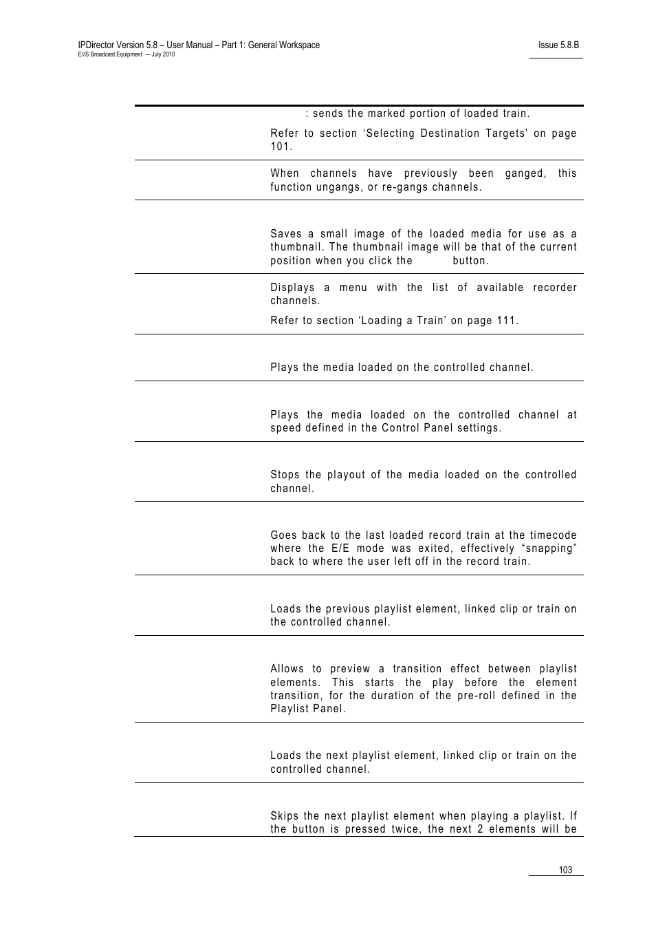 EVS IPDirector Version 5.8 - July 2010 Part 1 User's Manual User Manual | Page 114 / 133