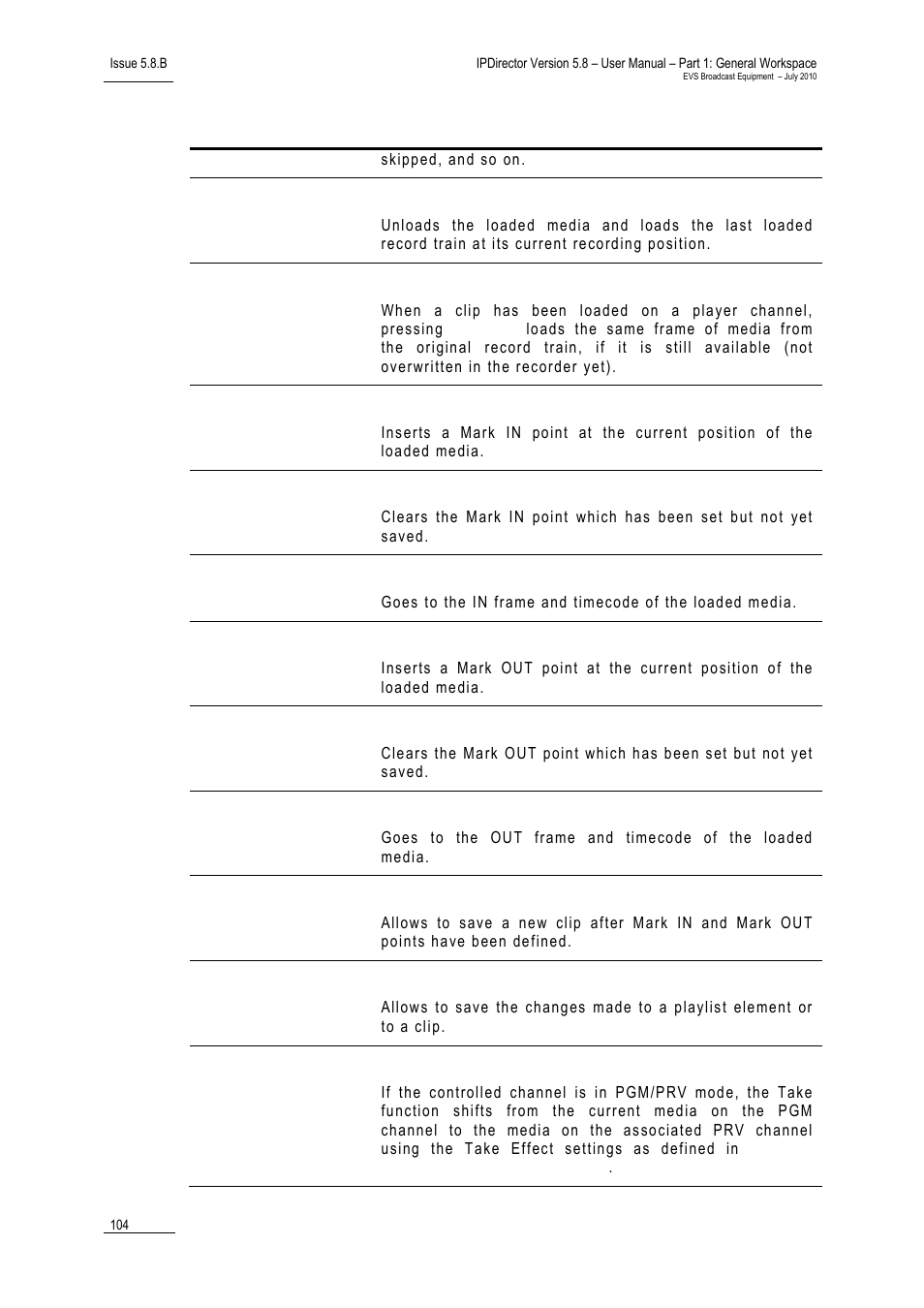 EVS IPDirector Version 5.8 - July 2010 Part 1 User's Manual User Manual | Page 115 / 133