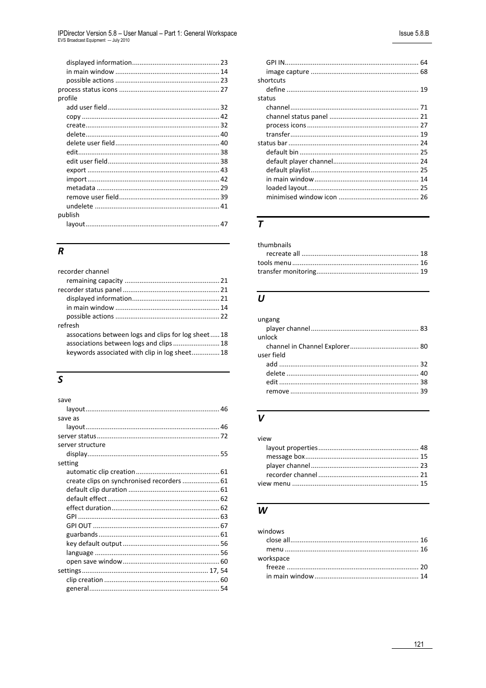 EVS IPDirector Version 5.8 - July 2010 Part 1 User's Manual User Manual | Page 132 / 133