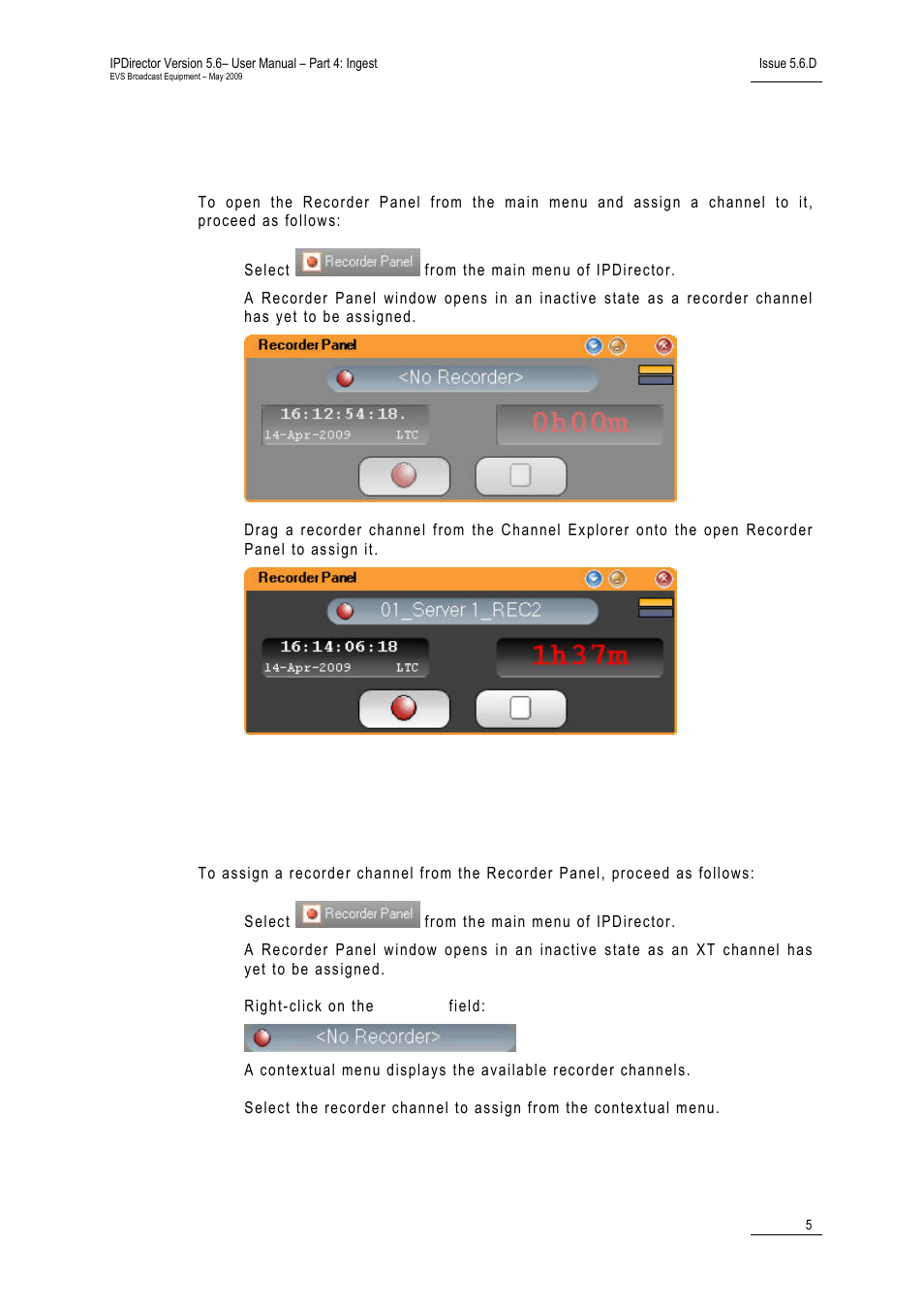 EVS IPDirector Version 5.6 - May 2009 Part 4 User's Manual User Manual | Page 16 / 81