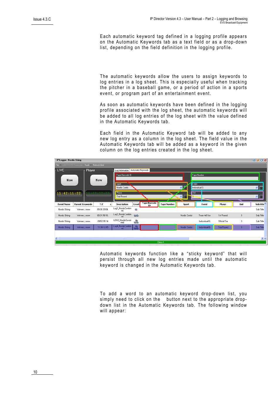 Assignment, Modification | EVS IPDirector Version 4.3 - October 2007 Part 2 User's Manual User Manual | Page 23 / 143