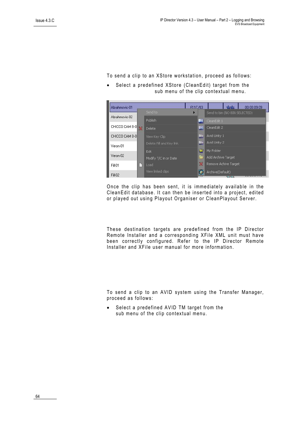 Required configuration, 13 h, 14 h | Avid | EVS IPDirector Version 4.3 - October 2007 Part 2 User's Manual User Manual | Page 77 / 143