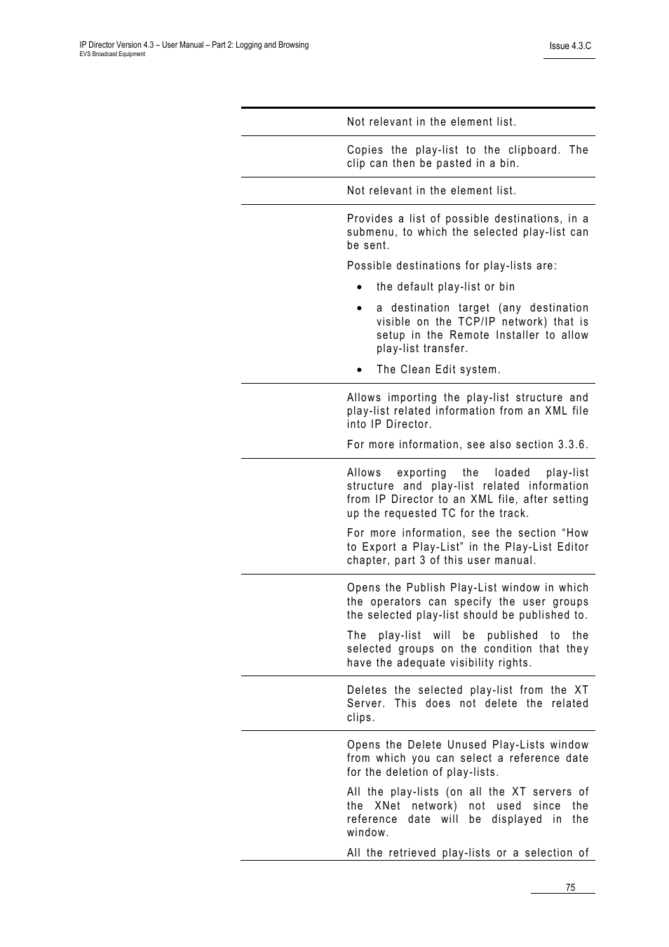 EVS IPDirector Version 4.3 - October 2007 Part 2 User's Manual User Manual | Page 88 / 143