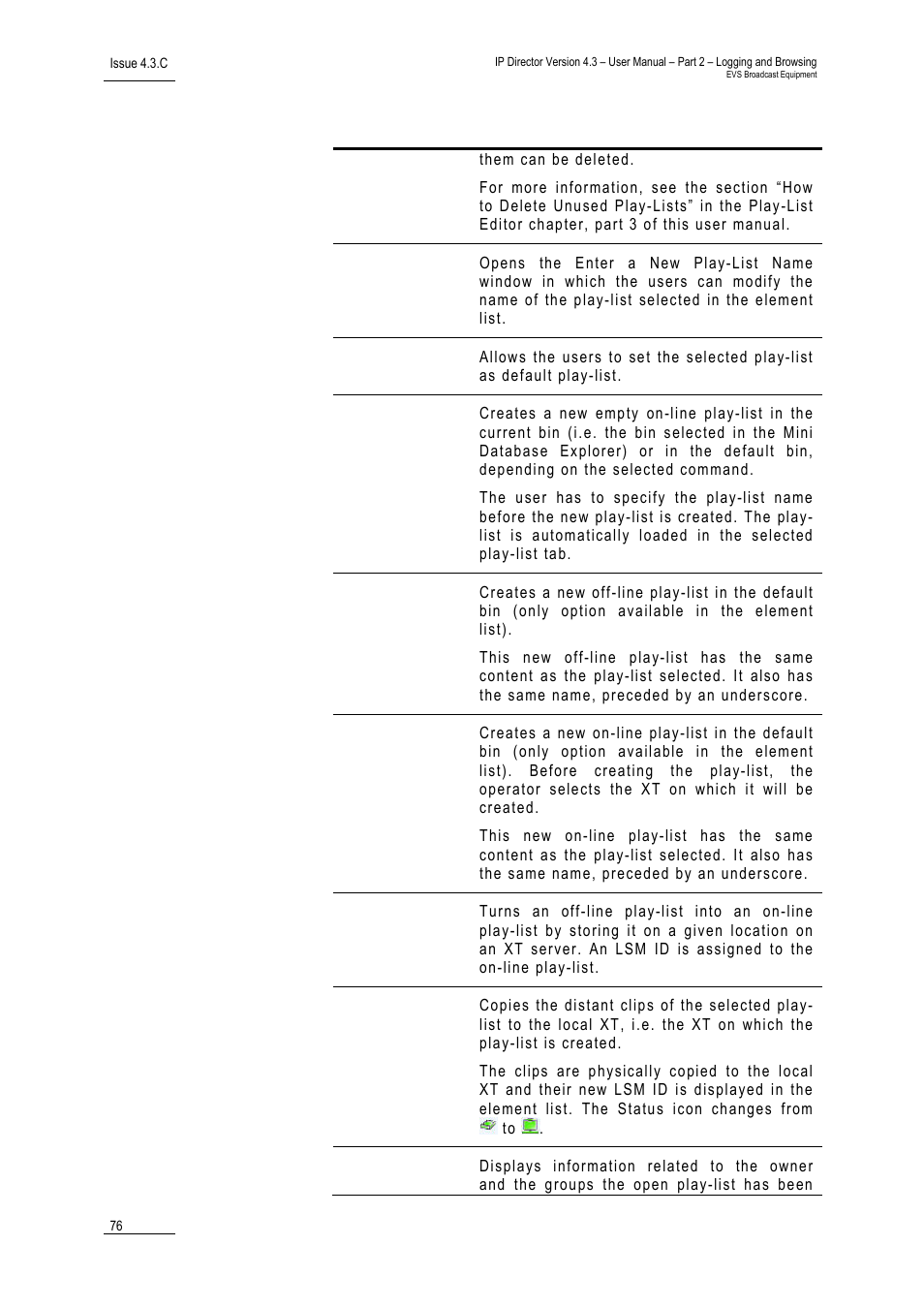 EVS IPDirector Version 4.3 - October 2007 Part 2 User's Manual User Manual | Page 89 / 143
