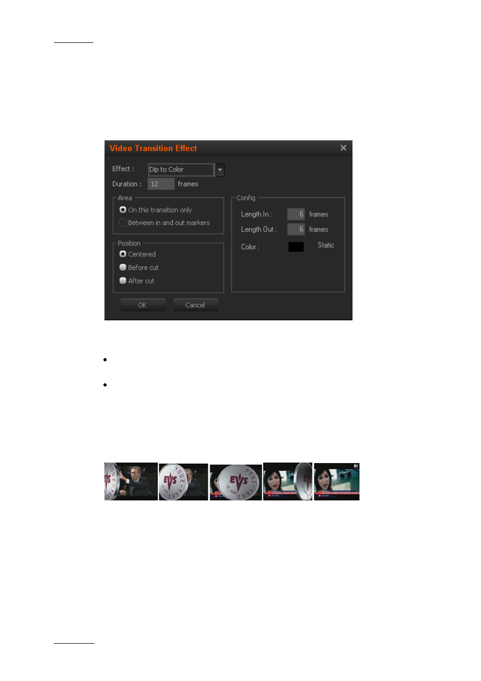 Dip to color, Custom | EVS XEDIO CleanEdit Version 4.2 - June 2012 User Manual User Manual | Page 162 / 252