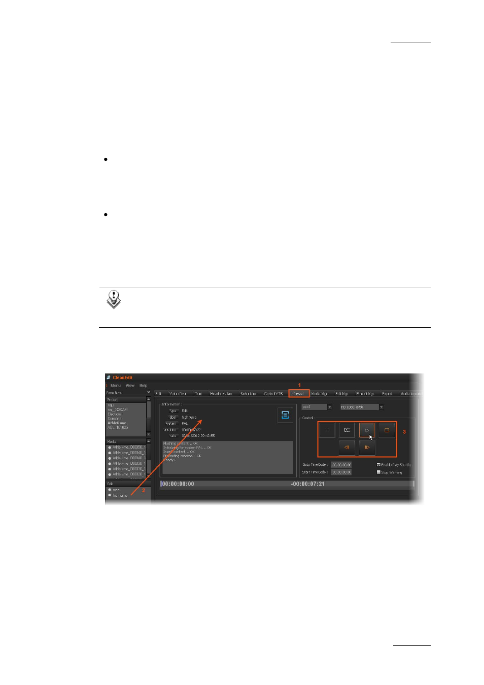 2 playing out an edit, 1 introduction, 2 playout process from the playout tab | Playing out an edit, Introduction, Playout process from the playout tab, Ntroduction, Layout, Rocess from the | EVS XEDIO CleanEdit Version 4.2 - June 2012 User Manual User Manual | Page 233 / 252