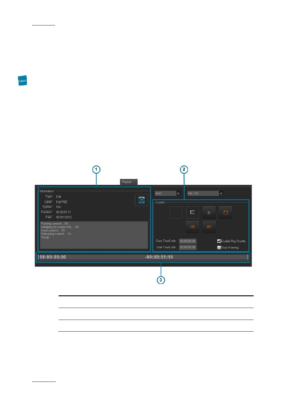 3 playout tab, Overview, Playout tab | 3 ‘playout tab, 3 ‘playout, Layout | EVS XEDIO CleanEdit Version 4.2 - June 2012 User Manual User Manual | Page 234 / 252