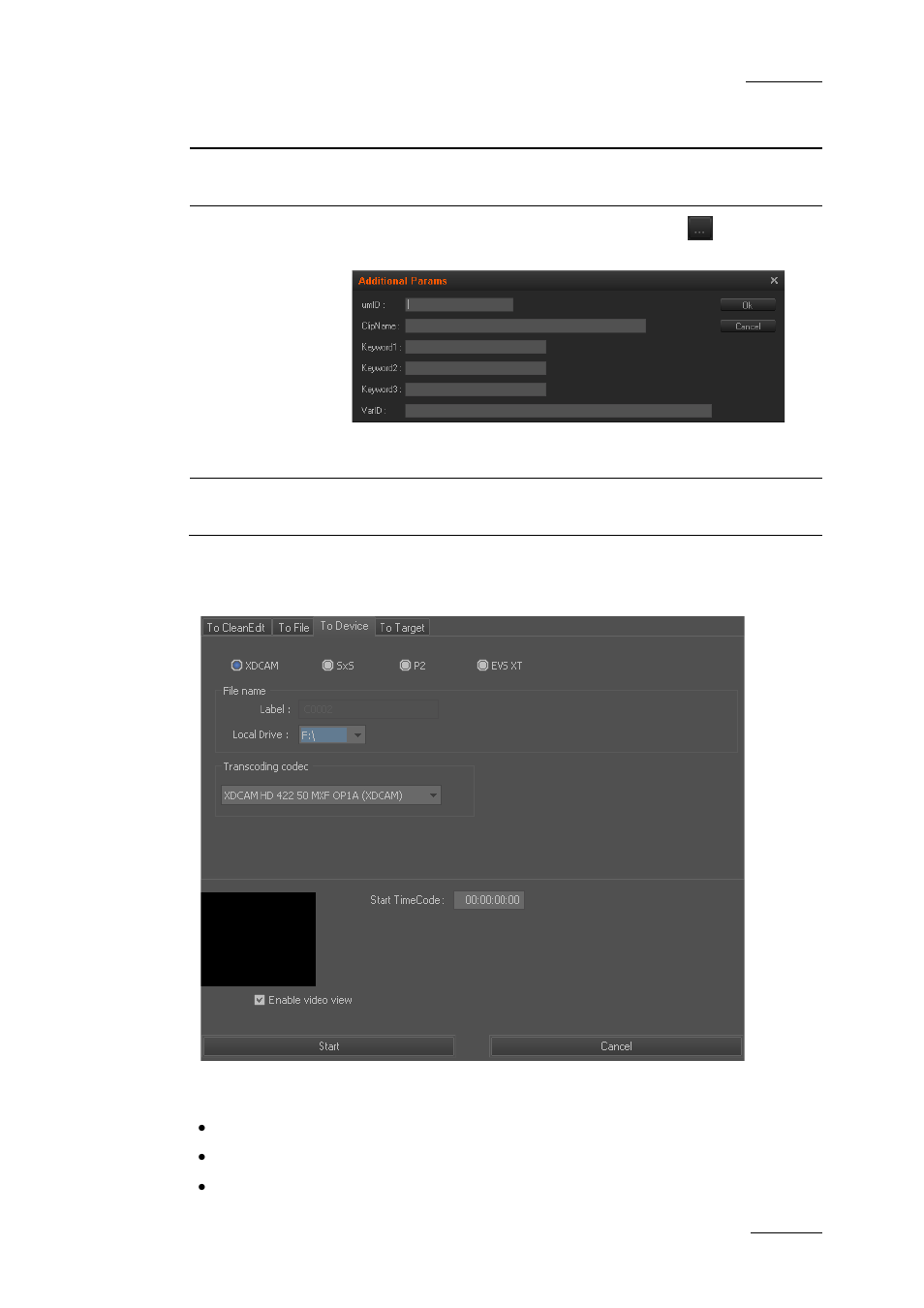 Exporting to device | EVS XEDIO CleanEdit Version 4.2 - June 2012 User Manual User Manual | Page 241 / 252