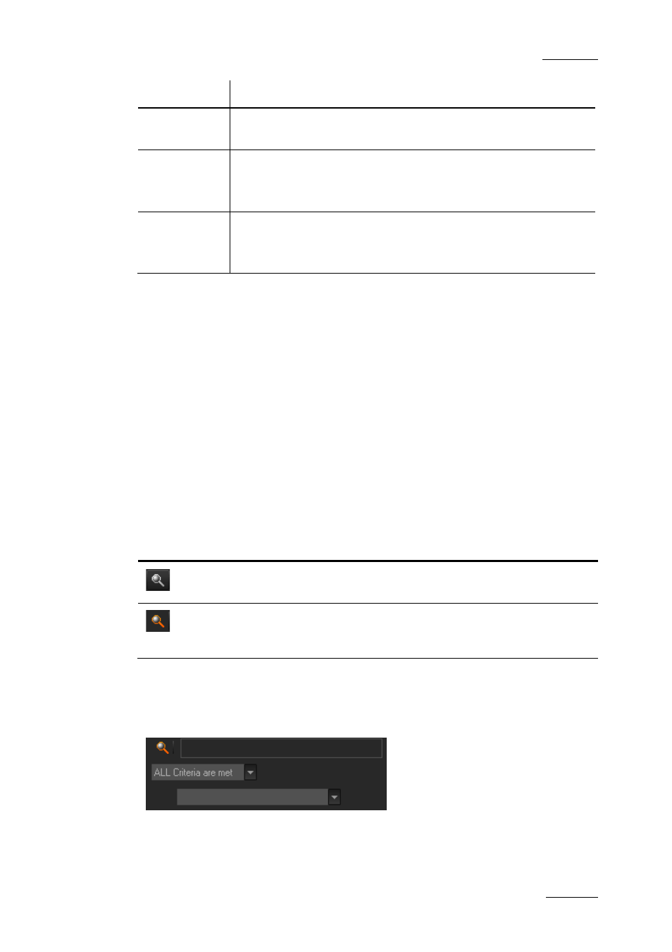 3 advanced filters, Filter activation, Show/hide filter button | Filter extended area, Advanced filters, N 4.3.3 ‘advanced filters, E 29, Dvanced, Ilters | EVS XEDIO CleanEdit Version 4.2 - June 2012 User Manual User Manual | Page 43 / 252