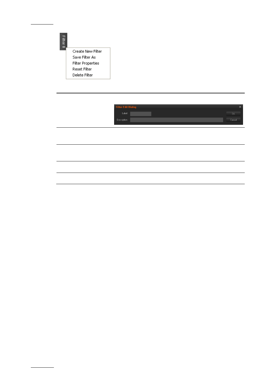 How to save filters, How to apply a saved filter | EVS XEDIO CleanEdit Version 4.2 - June 2012 User Manual User Manual | Page 50 / 252