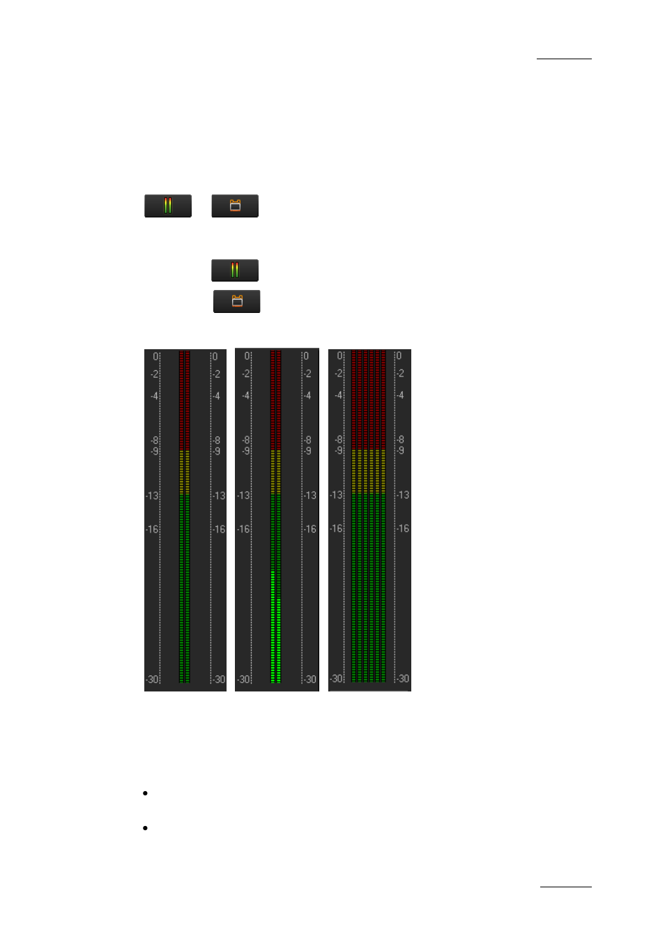4 audio meters / trim area, Audio meters / trim area, 4 ‘audio meters / trim area | E 83 | EVS XEDIO CleanEdit Version 4.2 - June 2012 User Manual User Manual | Page 97 / 252