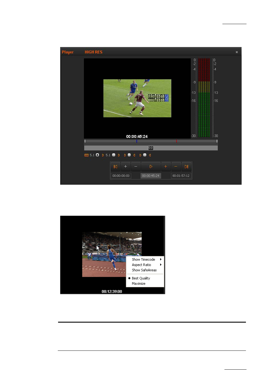 2 video display of the player, Video display of the player | EVS XEDIO Browse Version 4.1 - December 2011 User Manual User Manual | Page 11 / 39