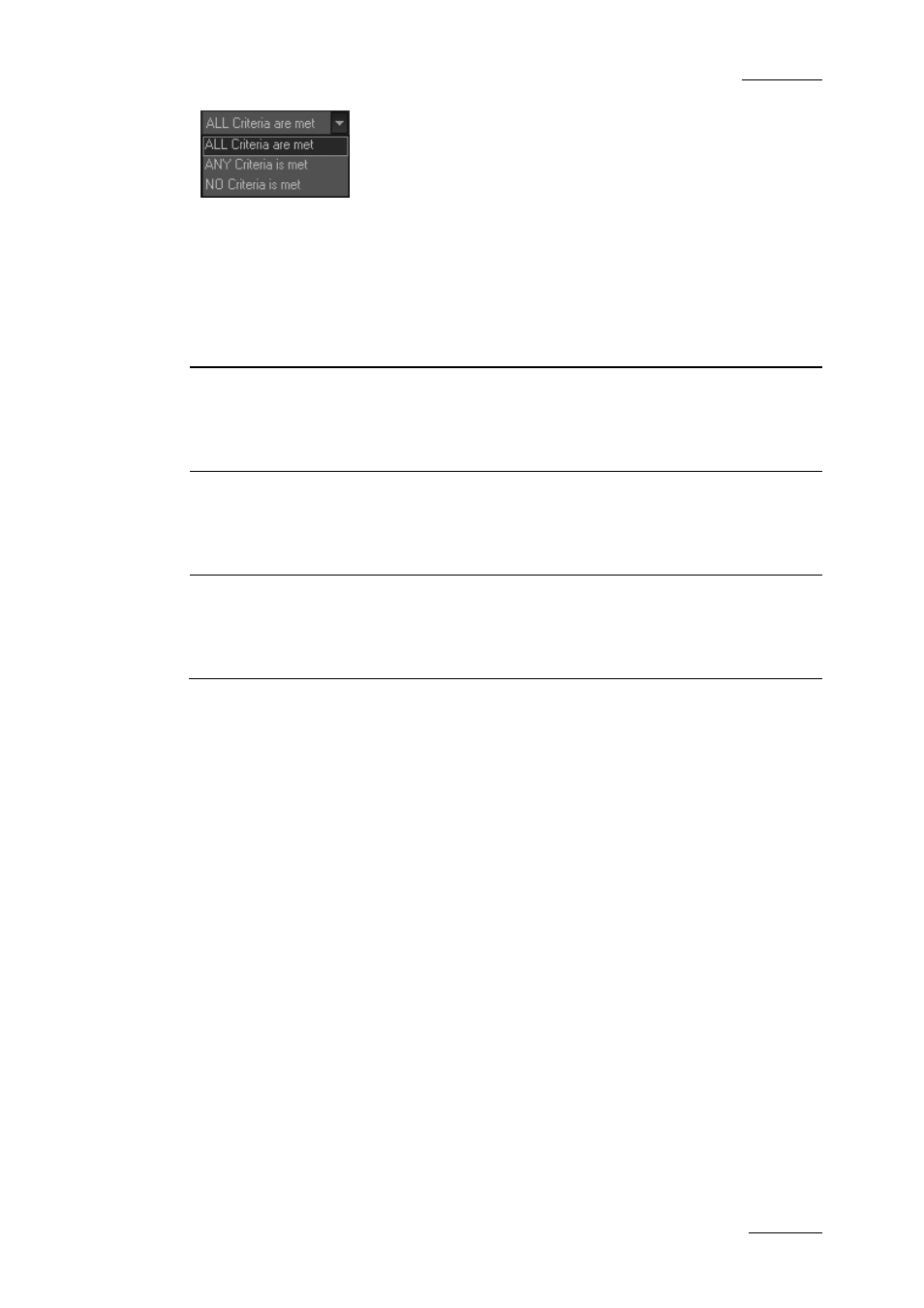 Criteria combination, Filter fields | EVS XEDIO Browse Version 4.1 - December 2011 User Manual User Manual | Page 25 / 39