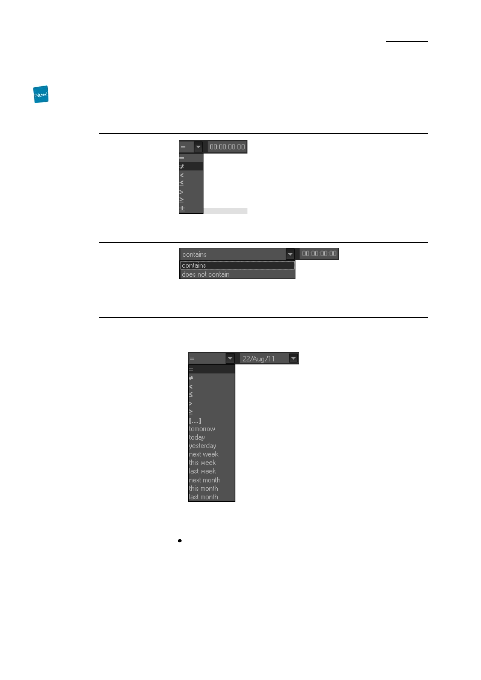 Search fields types | EVS XEDIO Browse Version 4.1 - December 2011 User Manual User Manual | Page 27 / 39