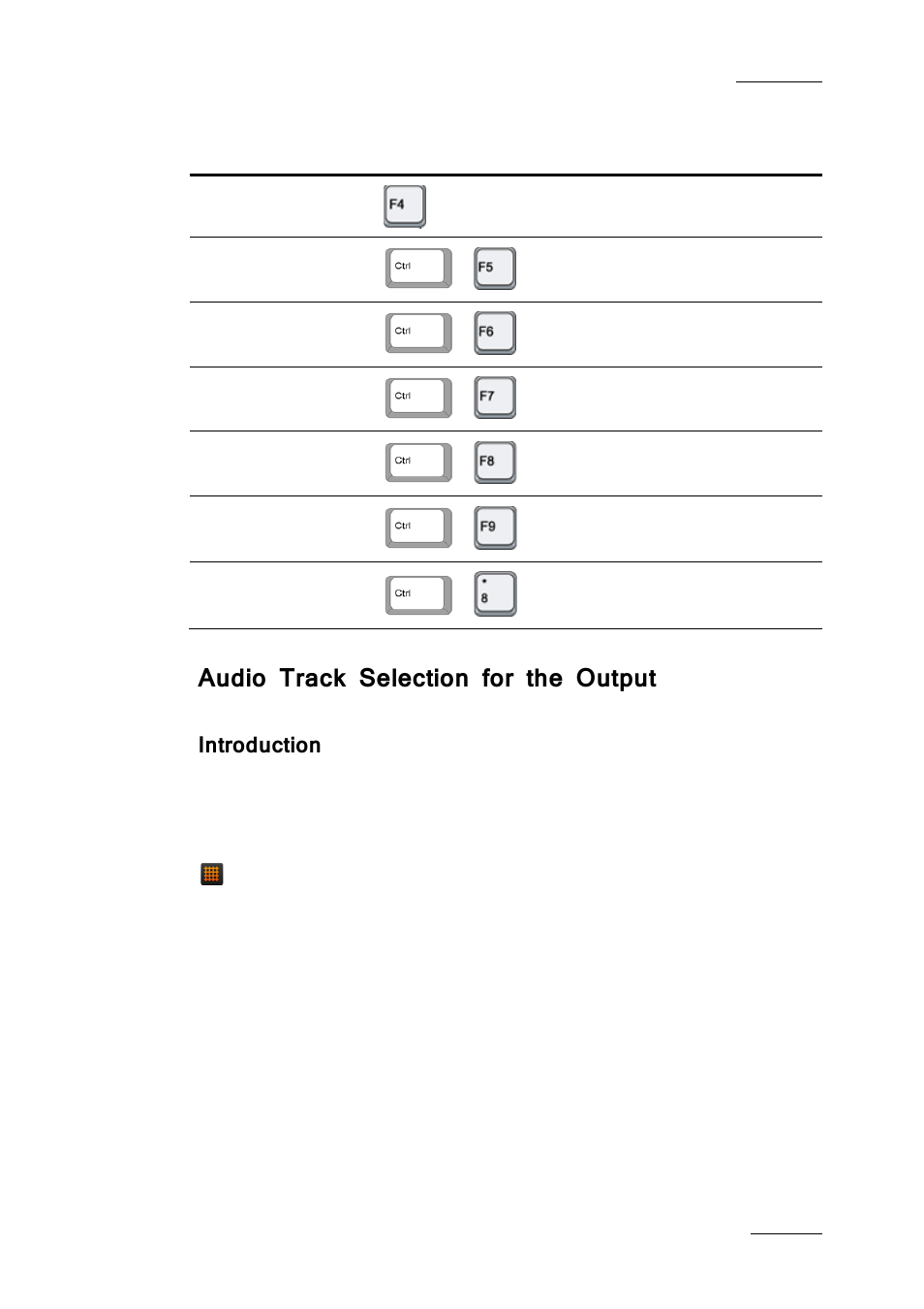 Audio track selection for the output, Introduction | EVS IPDirector IPD XEDIO PLUGIN Version 6.0 - January 2013 User Manual User Manual | Page 111 / 222