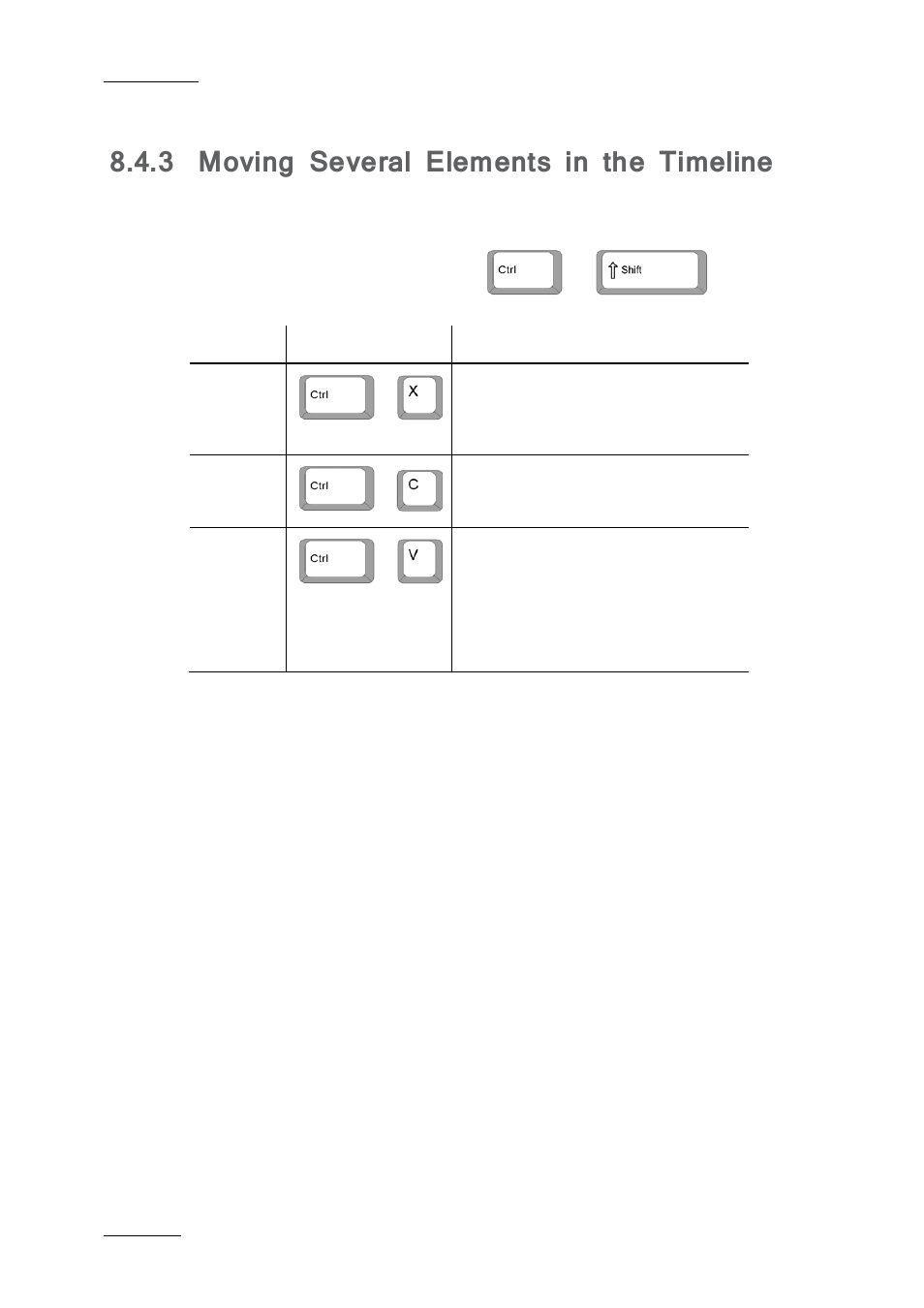 3 moving several elements in the timeline, Moving several elements in the timeline | EVS IPDirector IPD XEDIO PLUGIN Version 6.0 - January 2013 User Manual User Manual | Page 132 / 222