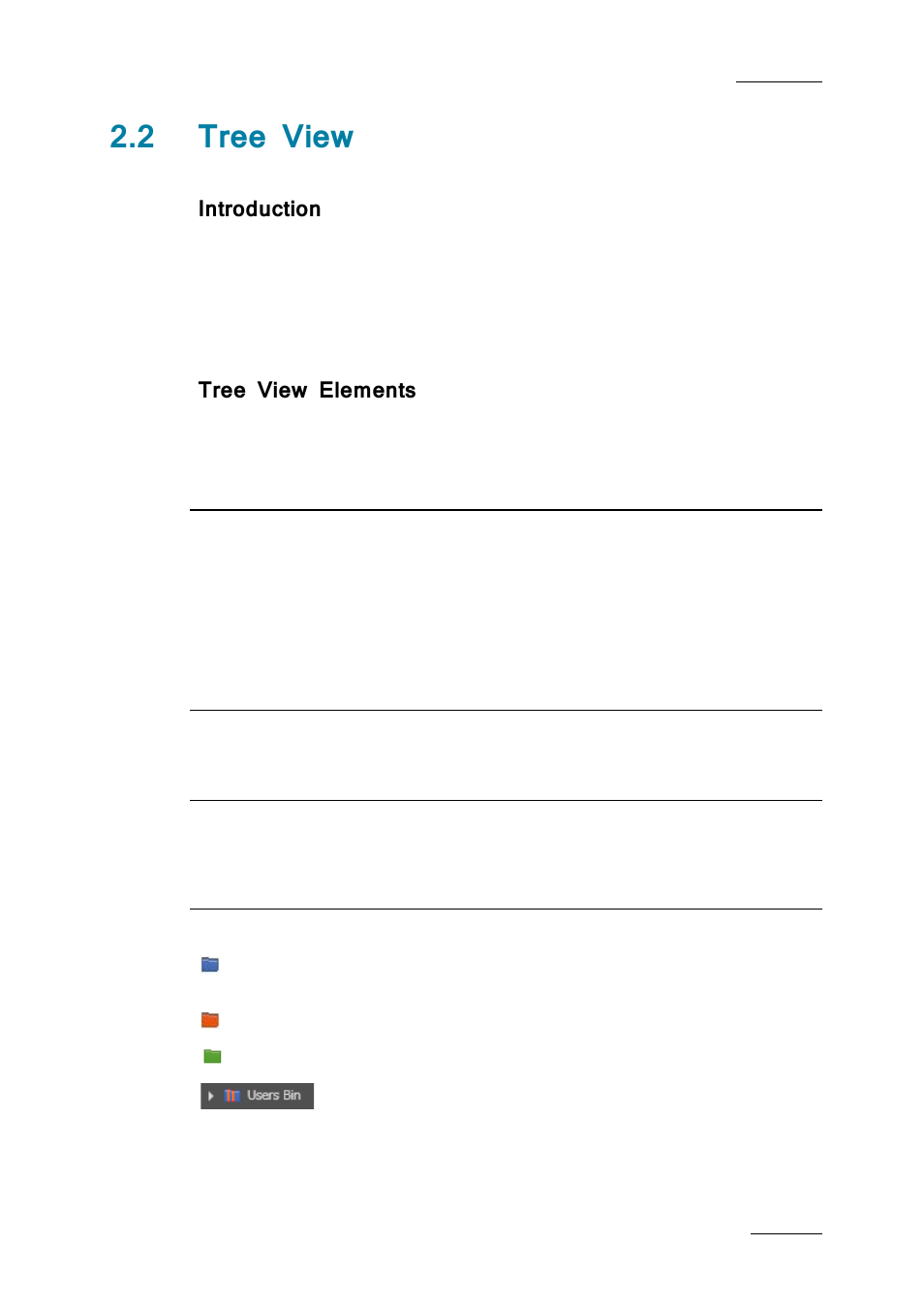 2 tree view, Introduction, Tree view elements | Tree view, 2 ‘tree view | EVS IPDirector IPD XEDIO PLUGIN Version 6.0 - January 2013 User Manual User Manual | Page 15 / 222