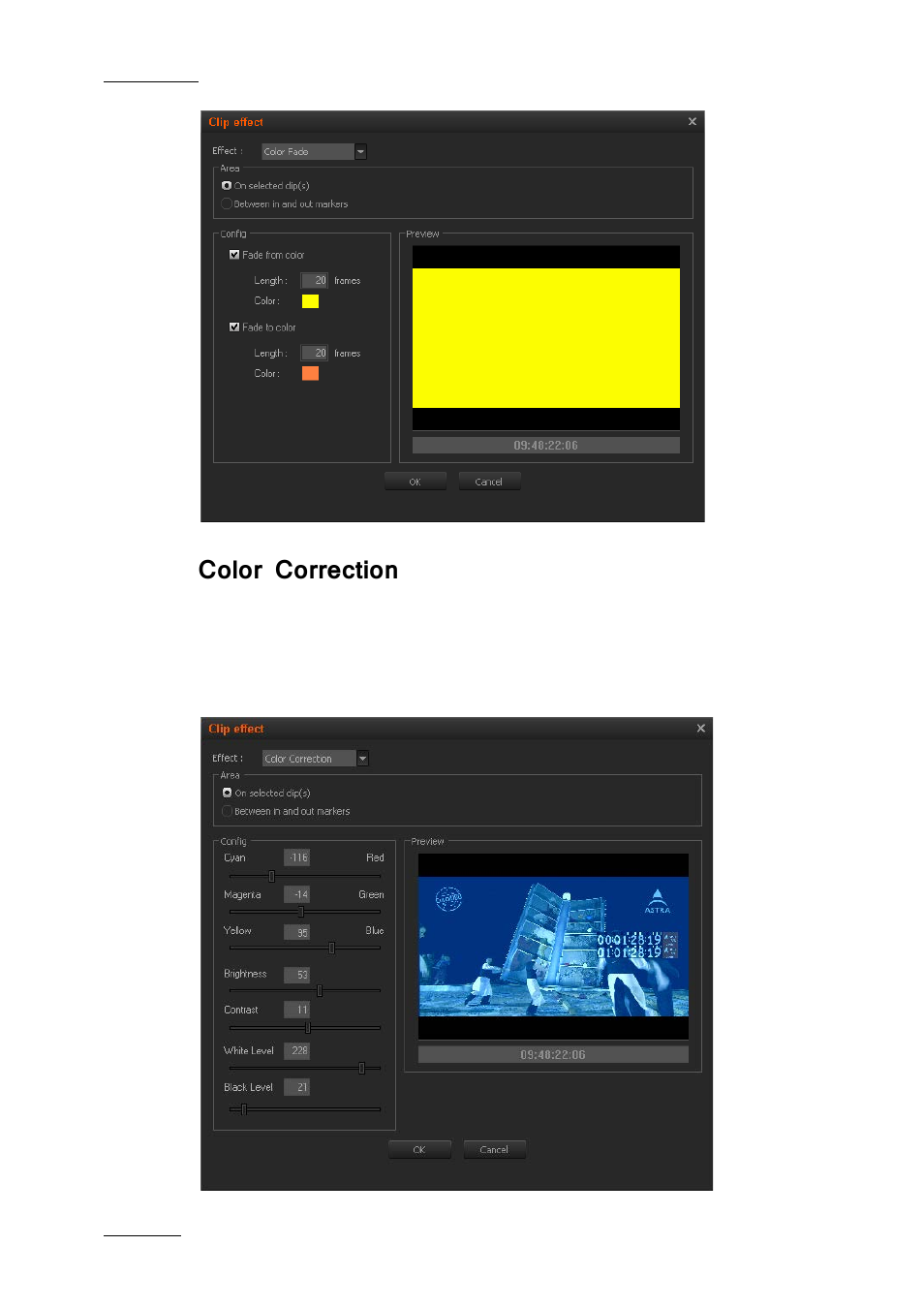 Color correction | EVS IPDirector IPD XEDIO PLUGIN Version 6.0 - January 2013 User Manual User Manual | Page 166 / 222