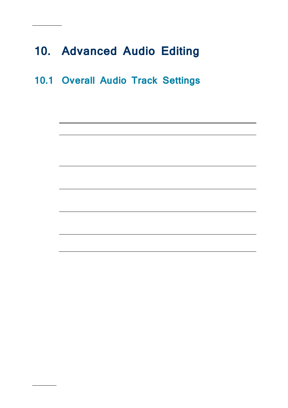 Advanced audio editing, 1 overall audio track settings, Dvanced | Udio, Diting, Overall audio track settings | EVS IPDirector IPD XEDIO PLUGIN Version 6.0 - January 2013 User Manual User Manual | Page 174 / 222