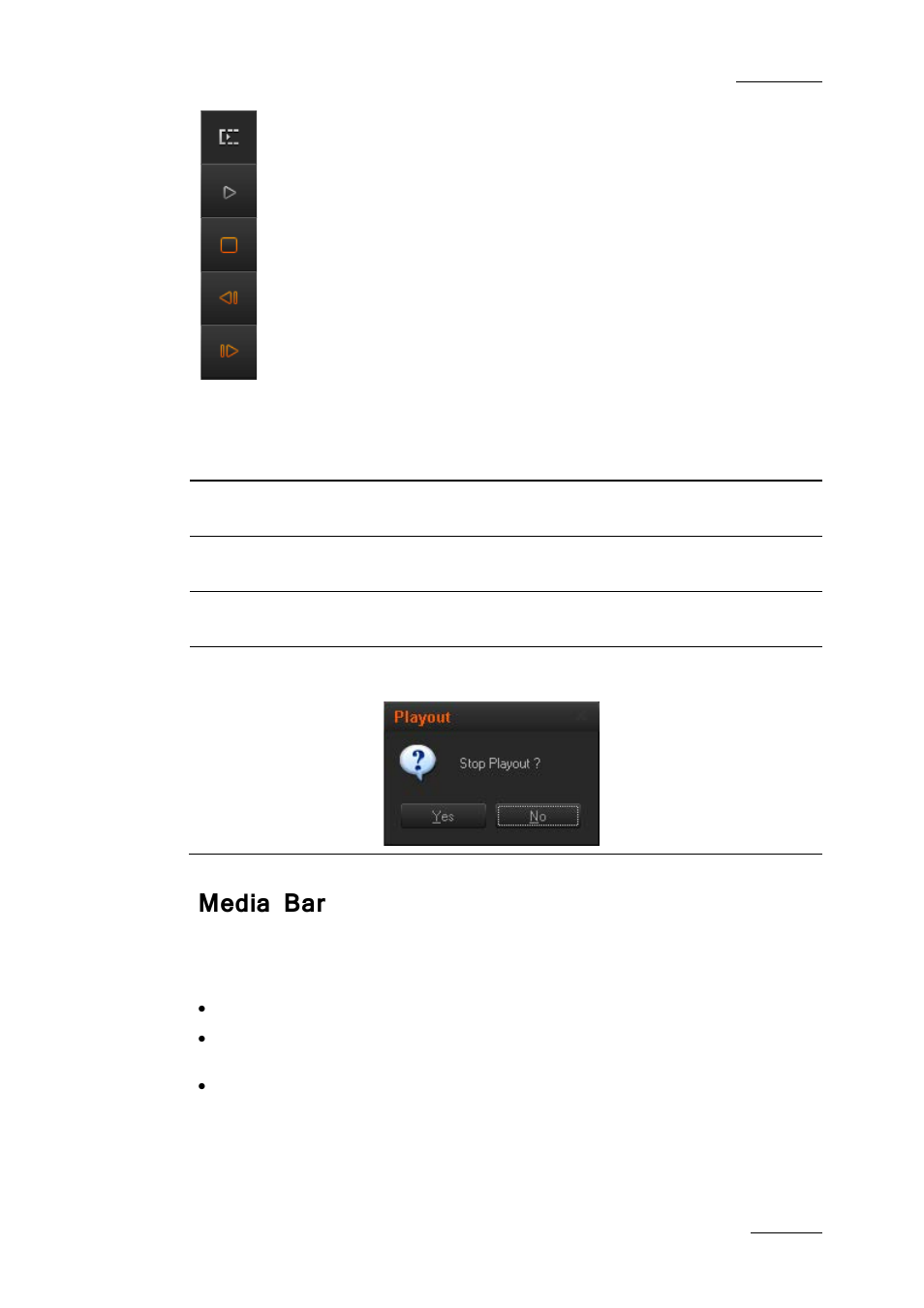 Media bar | EVS IPDirector IPD XEDIO PLUGIN Version 6.0 - January 2013 User Manual User Manual | Page 217 / 222