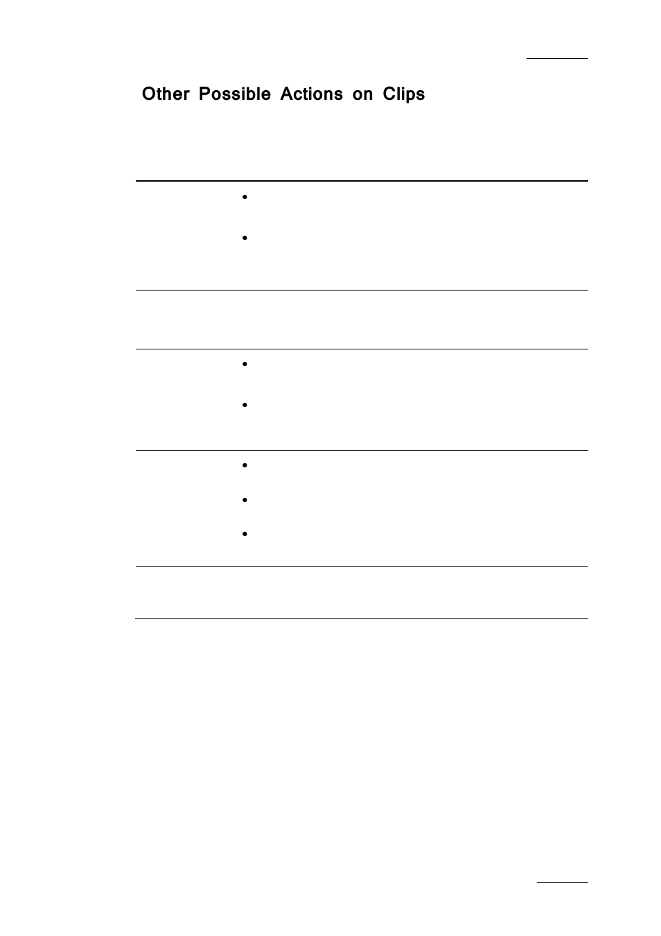 Other possible actions on clips | EVS IPDirector IPD XEDIO PLUGIN Version 6.0 - January 2013 User Manual User Manual | Page 57 / 222
