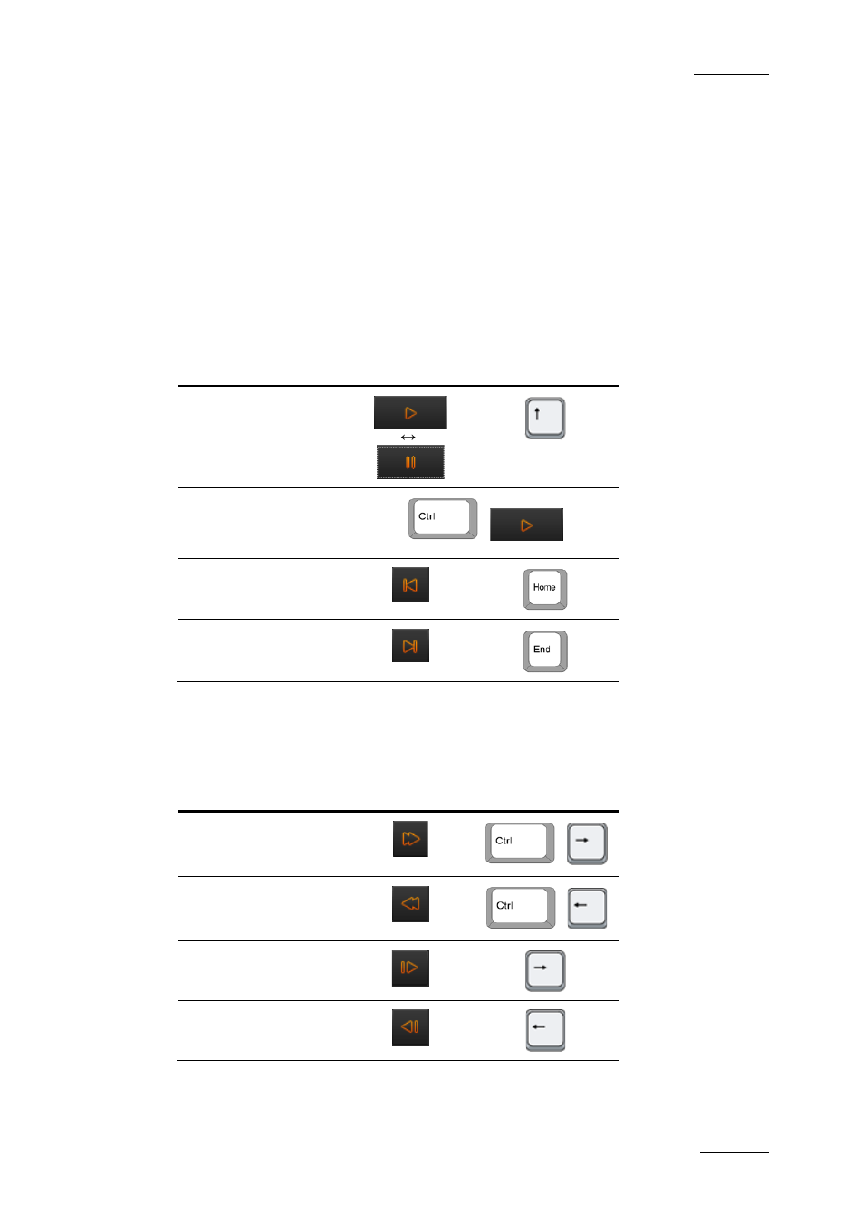 3 player controls, 1 player transport controls, Controls specific to the media player | Player controls, Player transport controls, Layer, Ransport, Ontrols | EVS XEDIO Browse Version 4.2 - June 2012 User Manual User Manual | Page 13 / 40