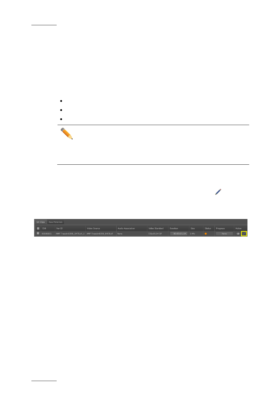 5 preparing gx clips for playout, 1 edit gx clip window, Introduction to the edit gx clip window | Accessing the edit gx clip window, Preparing gx clips for playout, Edit gx clip window | EVS GX Version 1.5 - September 2011 User’s Manual User Manual | Page 54 / 72