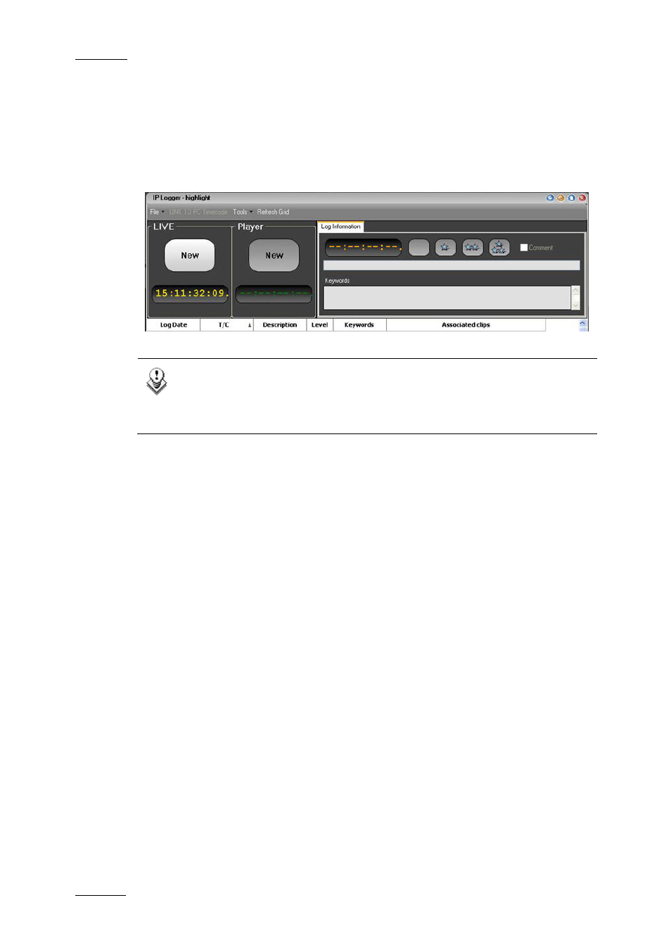 5 log sheet ready for use, 4 creating log sheet entries, Log sheet ready for use | Creating log sheet entries, Heet, Eady | EVS IPDirector Version 5.8 - July 2010 Part 2 User's Manual User Manual | Page 33 / 93