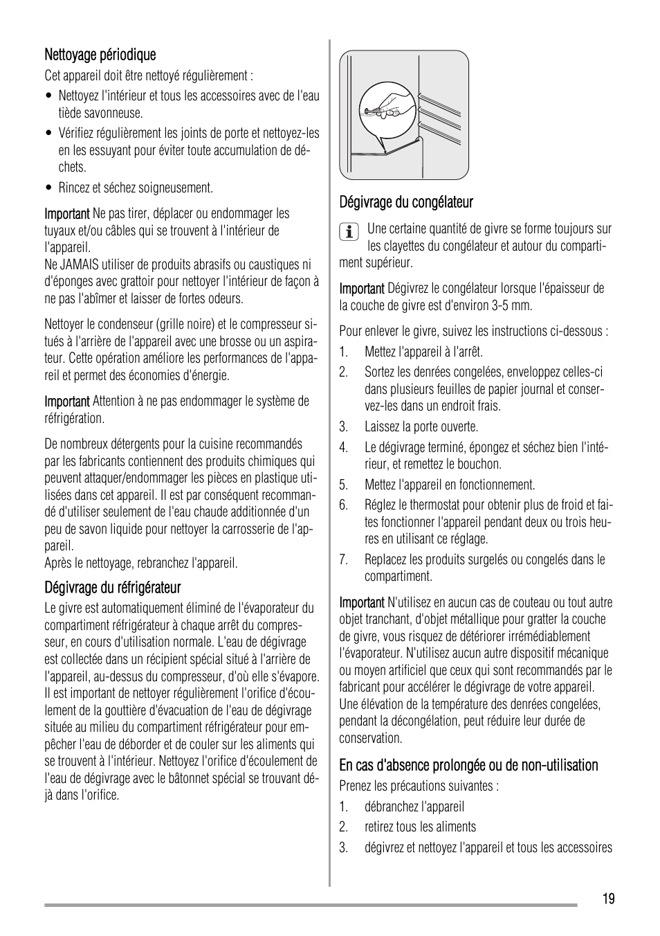 Zanussi ZRT 724 W User Manual | Page 19 / 52