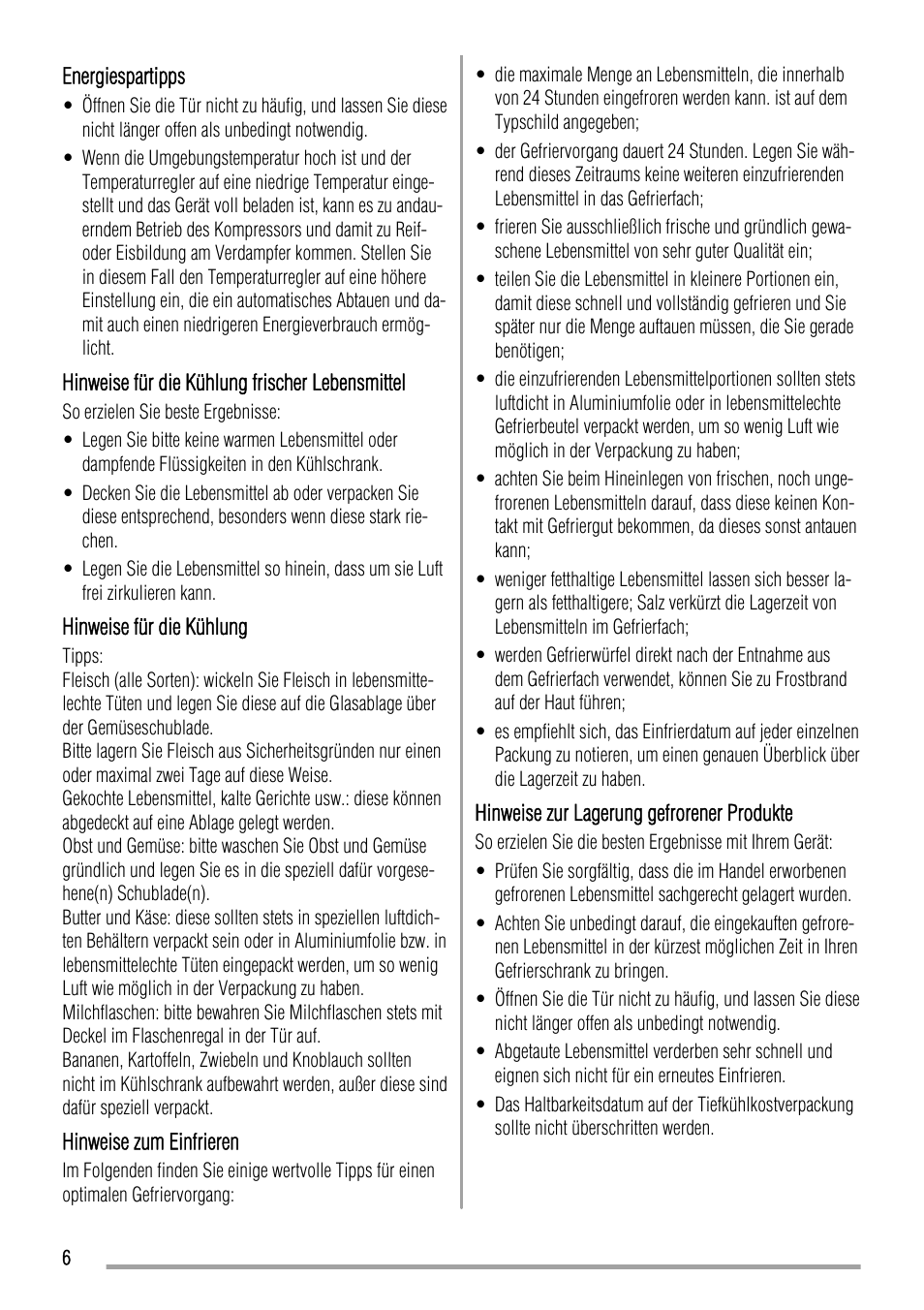 Zanussi ZRT 724 W User Manual | Page 6 / 52