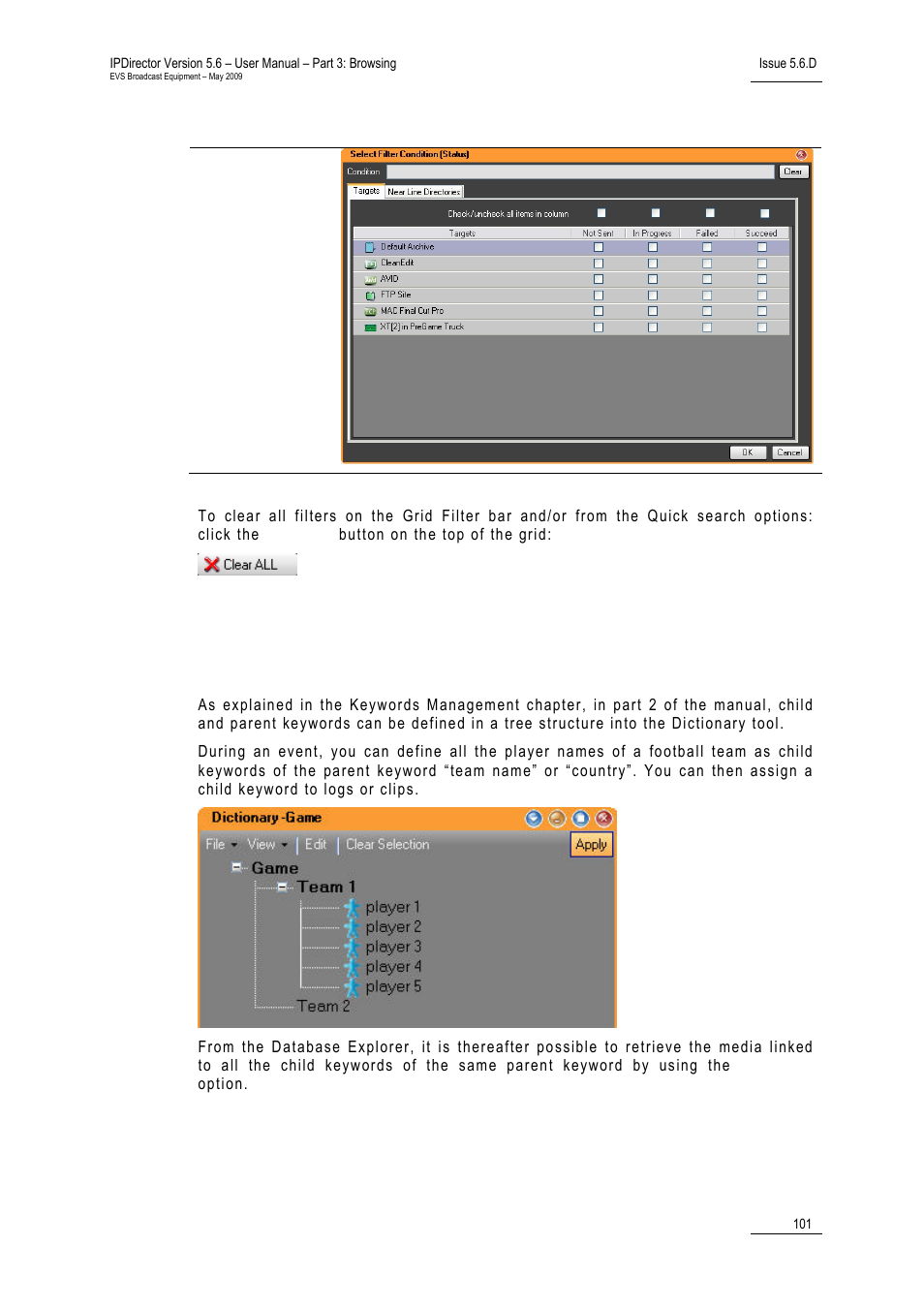 EVS IPDirector Version 5.6 - May 2009 Part 3 User's Manual User Manual | Page 112 / 131