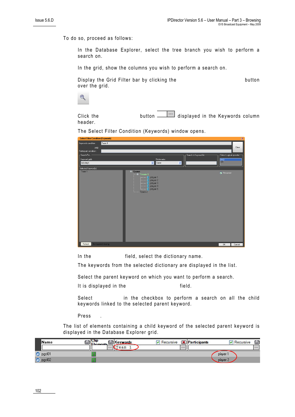 EVS IPDirector Version 5.6 - May 2009 Part 3 User's Manual User Manual | Page 113 / 131