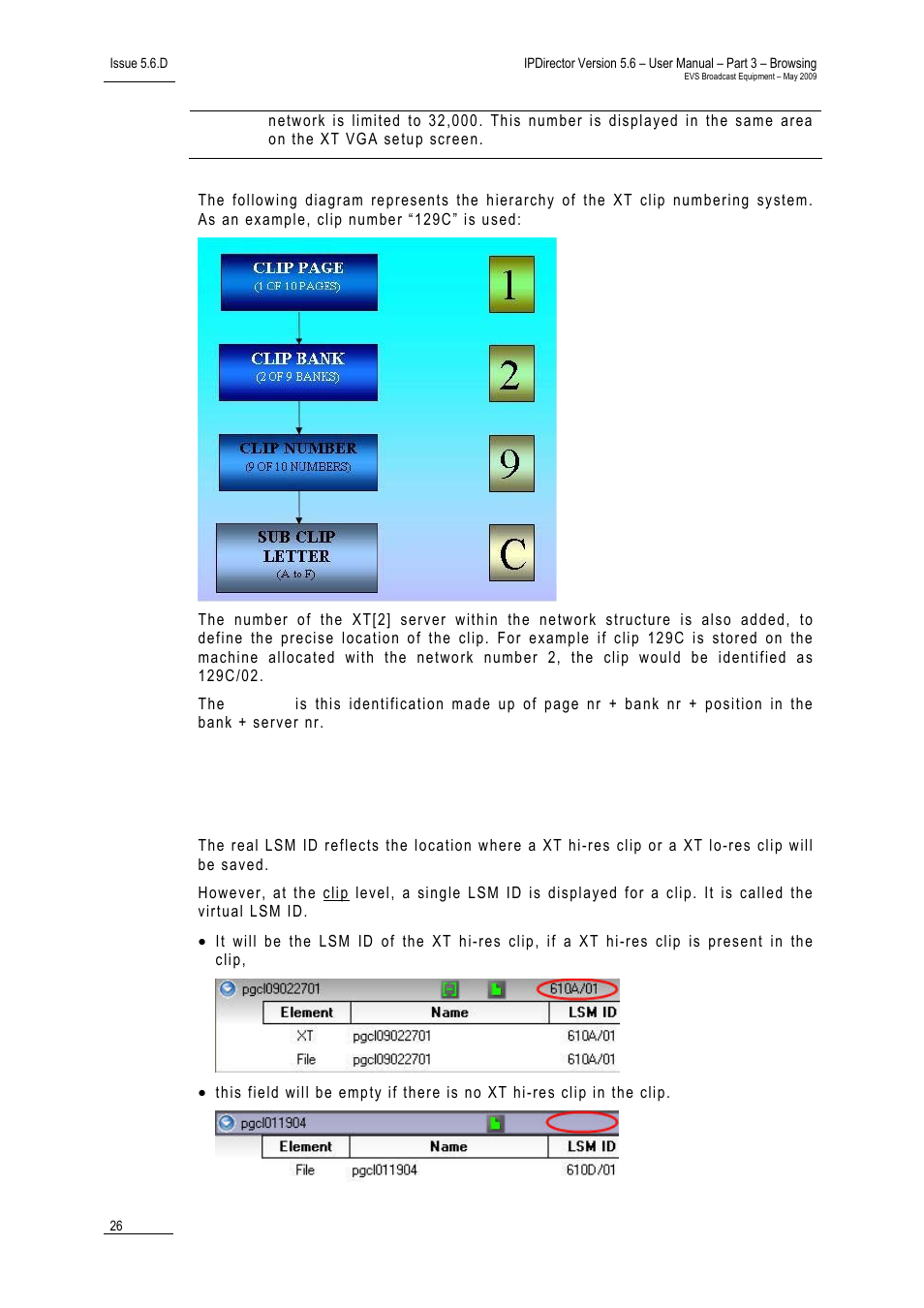 3 virtual lsm id / real lsm id | EVS IPDirector Version 5.6 - May 2009 Part 3 User's Manual User Manual | Page 37 / 131