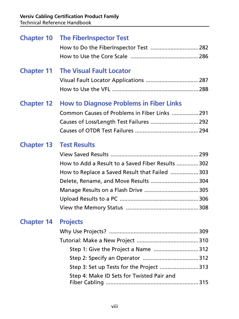 Fluke Networks CertiFiber Pro Users Manual User Manual | Page 10 / 440